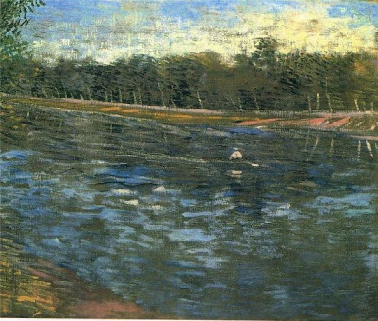 The Seine With A Rowing Boat Van Gogh Oil Painting